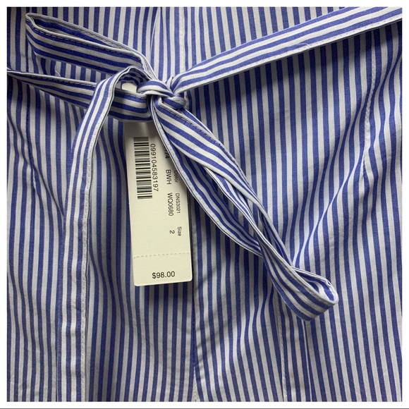 ⬇️ J. CREW CUFFED PANT SHIRTING STRIPED SIZE-2 - Picture 5 of 5